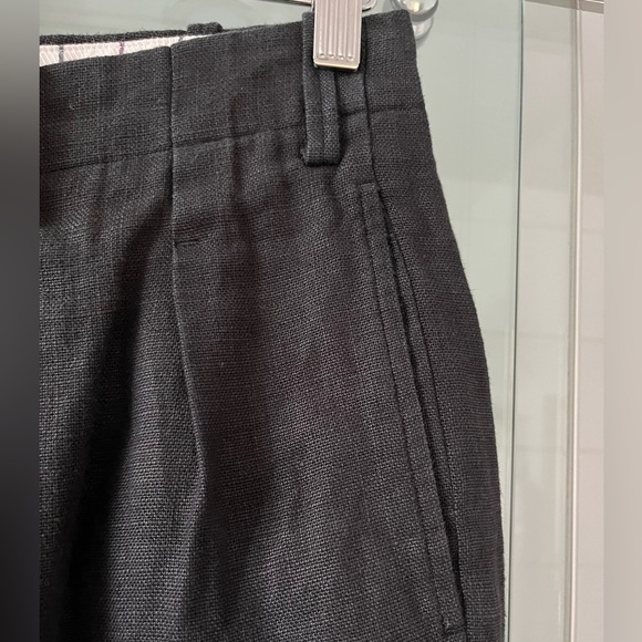 Atelier Gorsch Wide Black Linen Pants - Picture 3 of 10